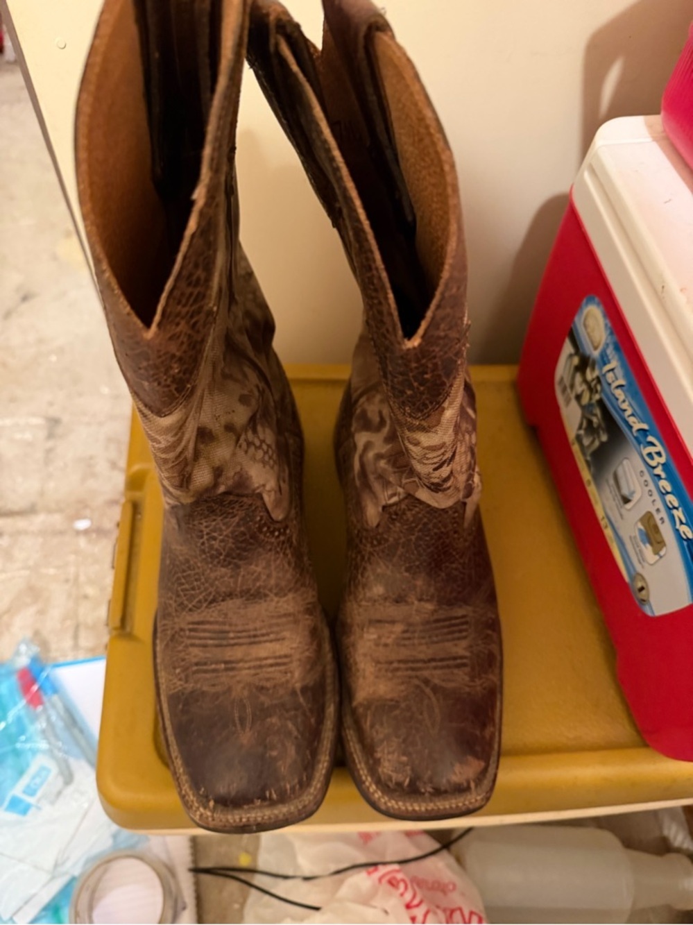 Ariat Quickdraw camo square toe boots men’s 7.5